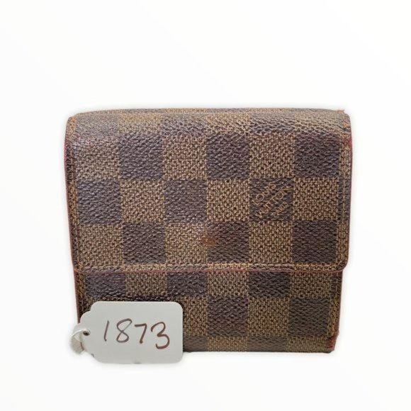 Authentic Louis Vuitton Wallet Damier Azur Leather LV Vintage - Picture 4 of 11